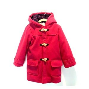 Jojo Maman Bebe Girls Toggle Peacoat - Size 4-5